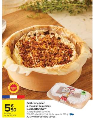 PETIT CAMEMBERT À CHAUD ET SES ÉPICES