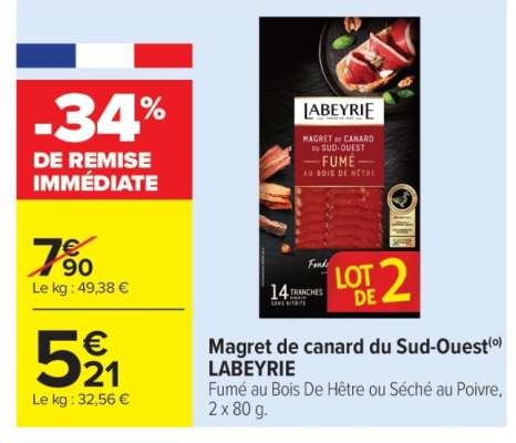 Magret de canard du Sud-Ouest LABEYRIE
