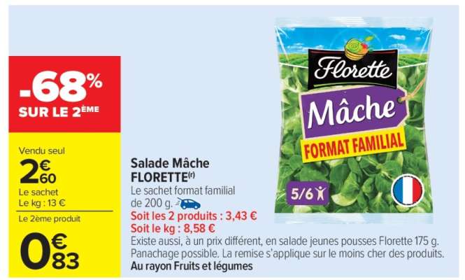Salade mâche FLORETTE