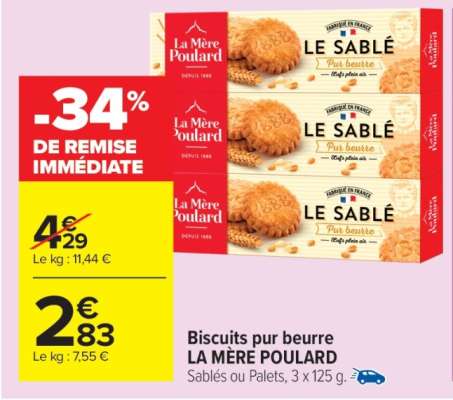 BISCUITS PUR BEURRE "LA MÈRE POULARD"