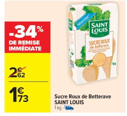 Sucre Roux de Betterave SAINT LOUIS