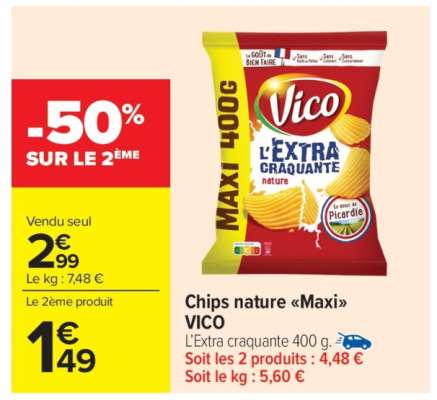 Chips nature «Maxi» VICO