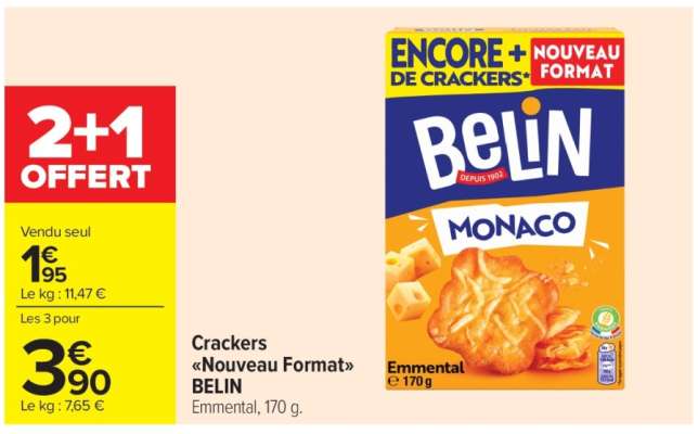 Crackers "Nouveau Format" BELIN