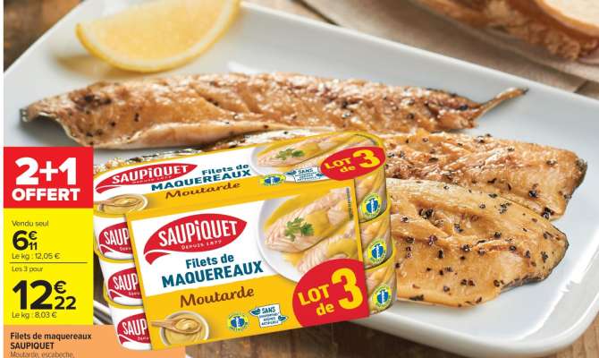 FILETS DE MAQUEREAUX 'SAUPIQUET'