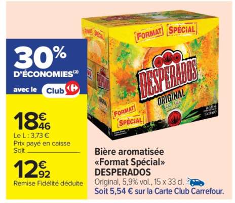 Bière aromatisée «Format Spécial» DESPERADOS