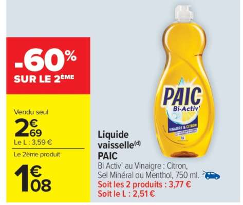 LIQUIDE VAISSELLE “PAIC”