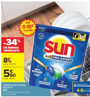 Capsules Lave-vaisselle Tout en 1