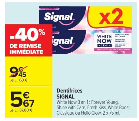 Dentifrices SIGNAL