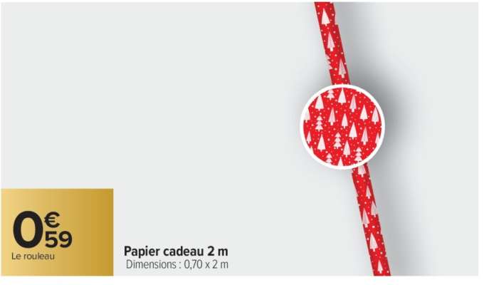 Papier cadeau 2 m