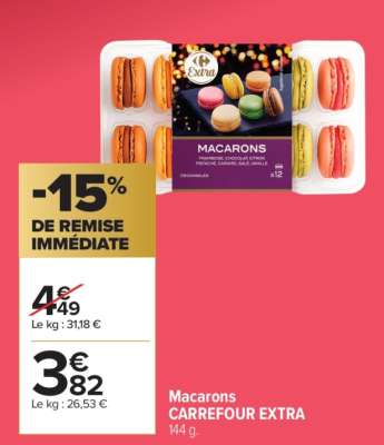 Macarons CARREFOUR EXTRA