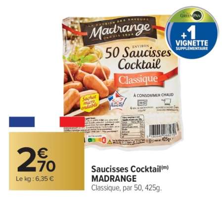 Saucisses Cocktail MADRANGE