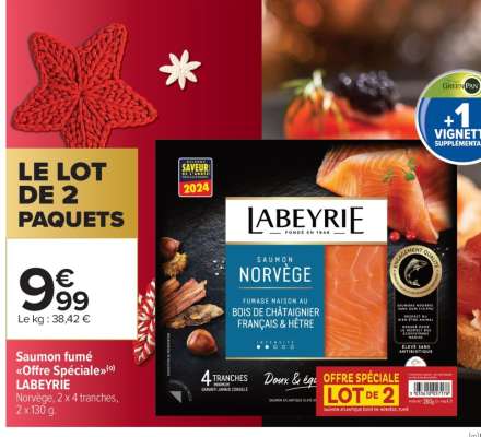 Saumon fumé «Offre Spéciale» LABEYRIE