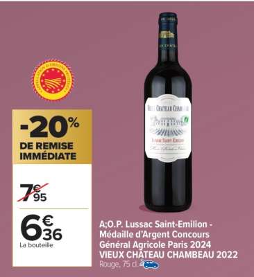 VIEUX CHATEAU CHAMBEAU 2022