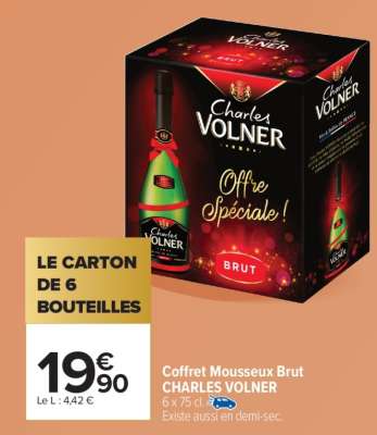 Coffret Mousseux Brut CHARLES VOLNER