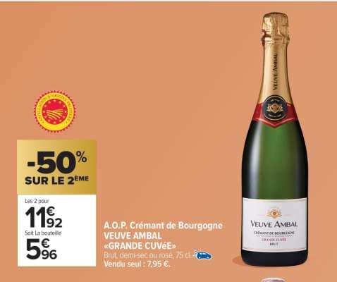 A.O.P. Crémant de Bourgogne VEUE AMBAL «GRANDE CUVÉE»