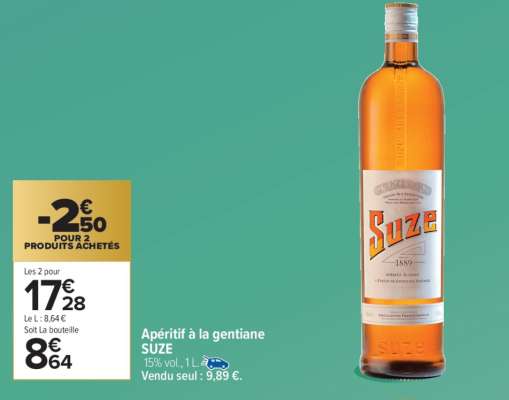 APÉRITIF À LA GENTIANE «SUZE»