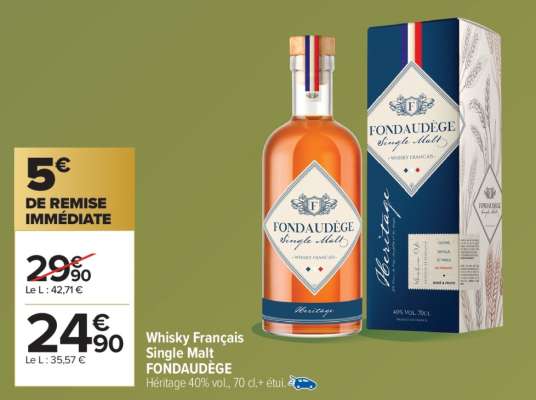 Whisky Français Single Malt FONDAUDÈGE