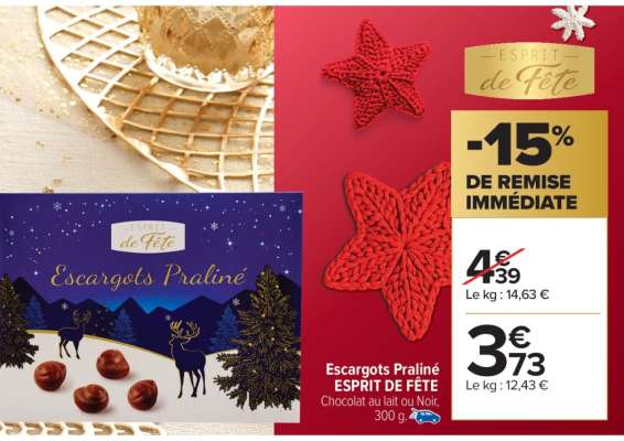 Escargots Praliné ESPRIT DE FÊTE