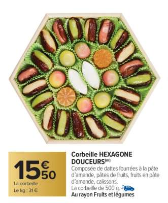 Corbeille HEXAGONE DOUCEURS