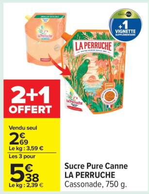 Sucre Pure Canne La Perruche