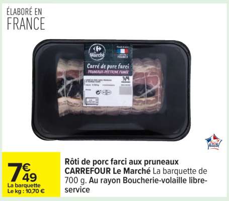 Rôti de porc farci aux pruneaux