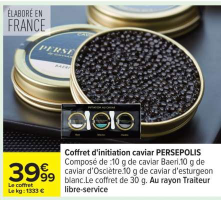 Coffret d'initiation caviar PERSEPOLIS
