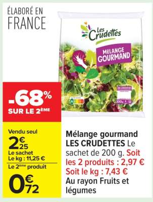 Mélange Gourmand Les Crudettes