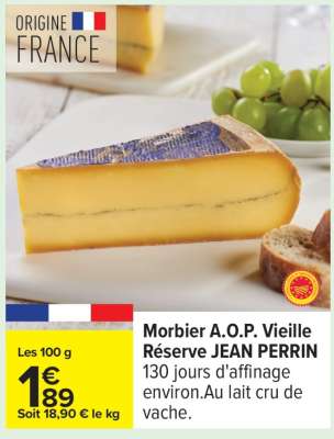 Morbier A.O.P. Vieille Réserve JEAN PERRIN