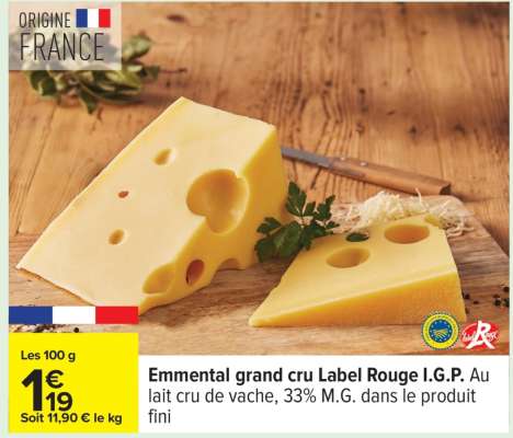 Emmental Grand Cru Label Rouge I.G.P.