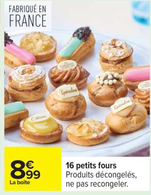16 petits fours