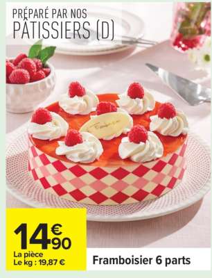 Framboisier 6 parts