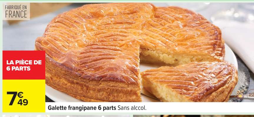 Galette frangipane 6 parts