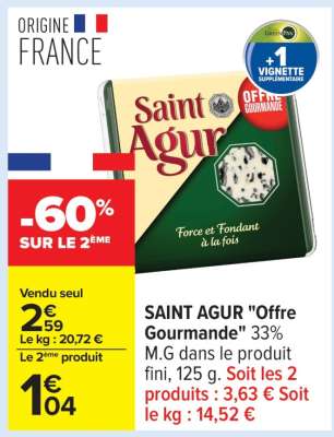 SAINT AGUR "Offre Gourmande"
