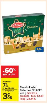 Biscuits Étoile Collection DELACRE
