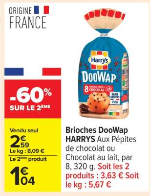 BRIOCHES DOOWAP “HARRYS”