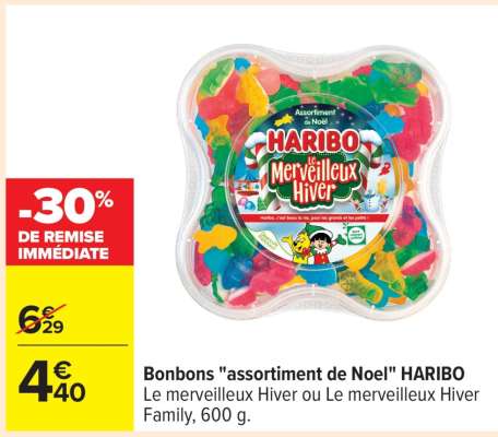 Bonbons «assortiment de Noel» HARIBO