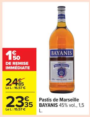Pastis de Marseille Bayanis