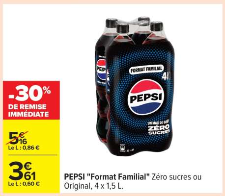 PEPSI "Format Familial"