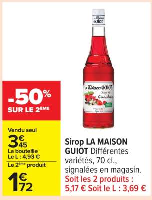 Sirop La Maison Guiot