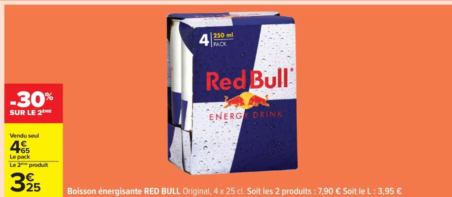 Boisson énergisante RED BULL Original