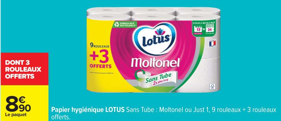 Papier hygiénique LOTUS