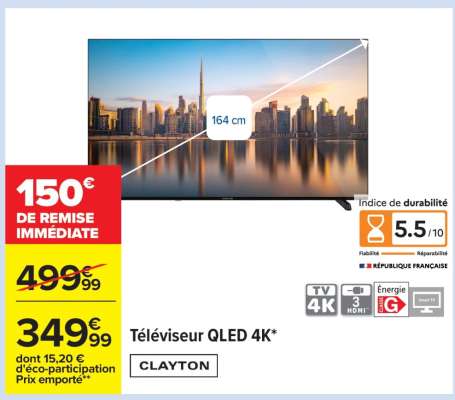 Téléviseur QLED 4K