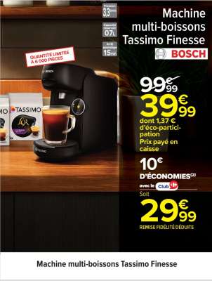 Machine multi-boissons Tassimo Finesse