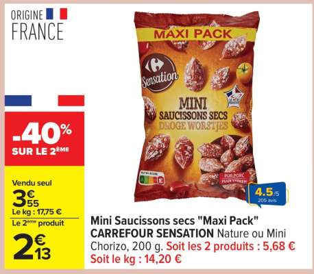 Mini Saucissons secs «Maxi Pack»