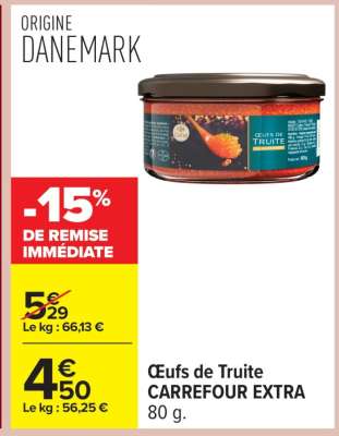 Œufs de Truite CARREFOUR EXTRA
