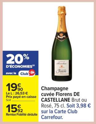 Champagne cuvée Florens DE CASTELLANE