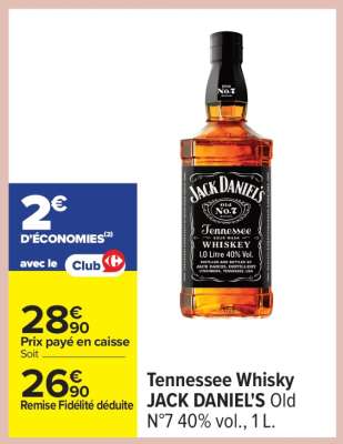 Tennessee Whisky JACK DANIEL'S OLD N°7