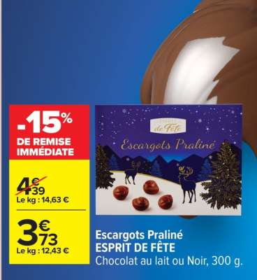 Escargots Praliné ESPRIT DE FÊTE