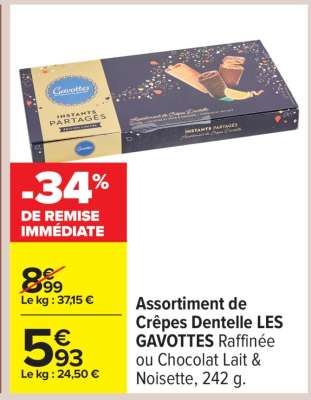 Assortiment de Crêpes Dentelle LES GAVOTTES