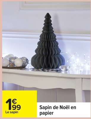 Sapin de Noël en papier